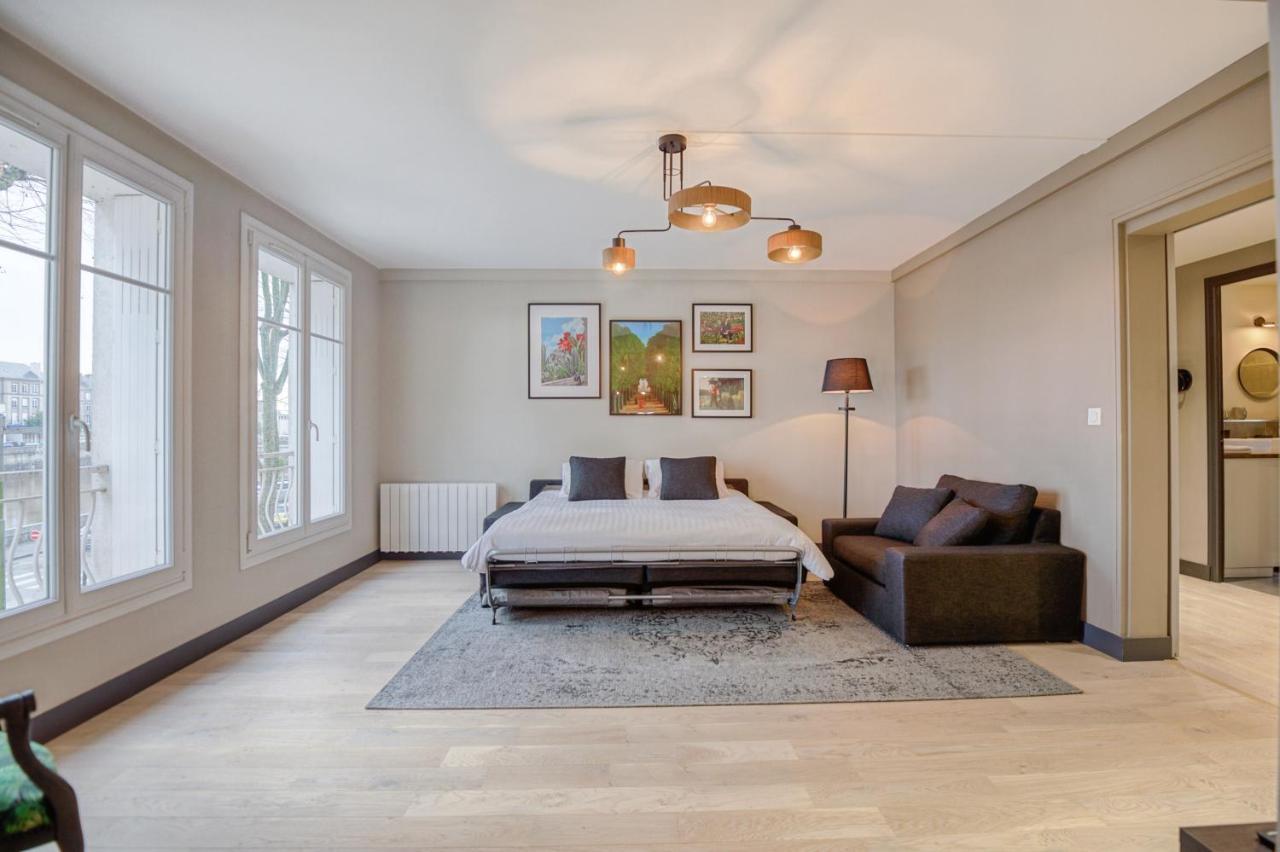 Апартаменты Le Gambetta - T3 Standing Avec Parking, Wifi, Netflix Лаваль Экстерьер фото